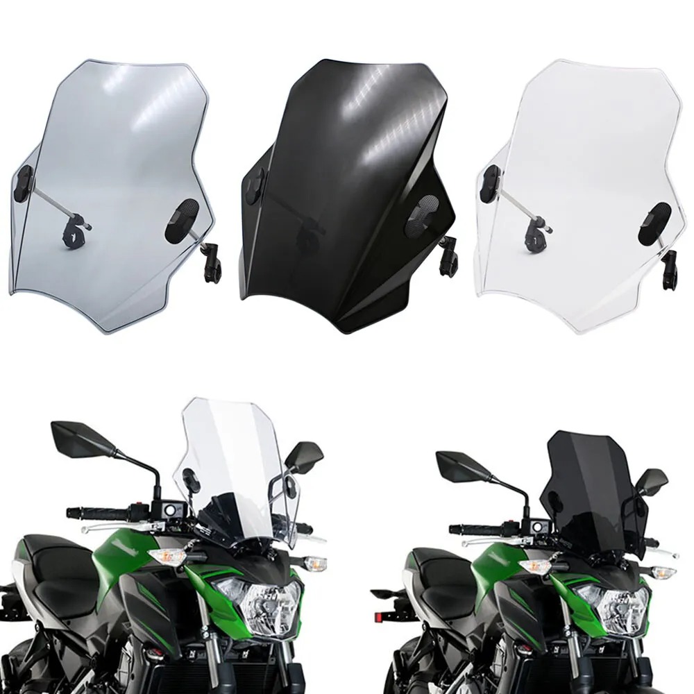Parbriz Universal 43cm moto atv CAN am spyder Yamaha / Honda / Suzuki / Kawasaki / Ducati / Triumph / Aprilia / BMW / Bober / Cafe Racer /cfmoto