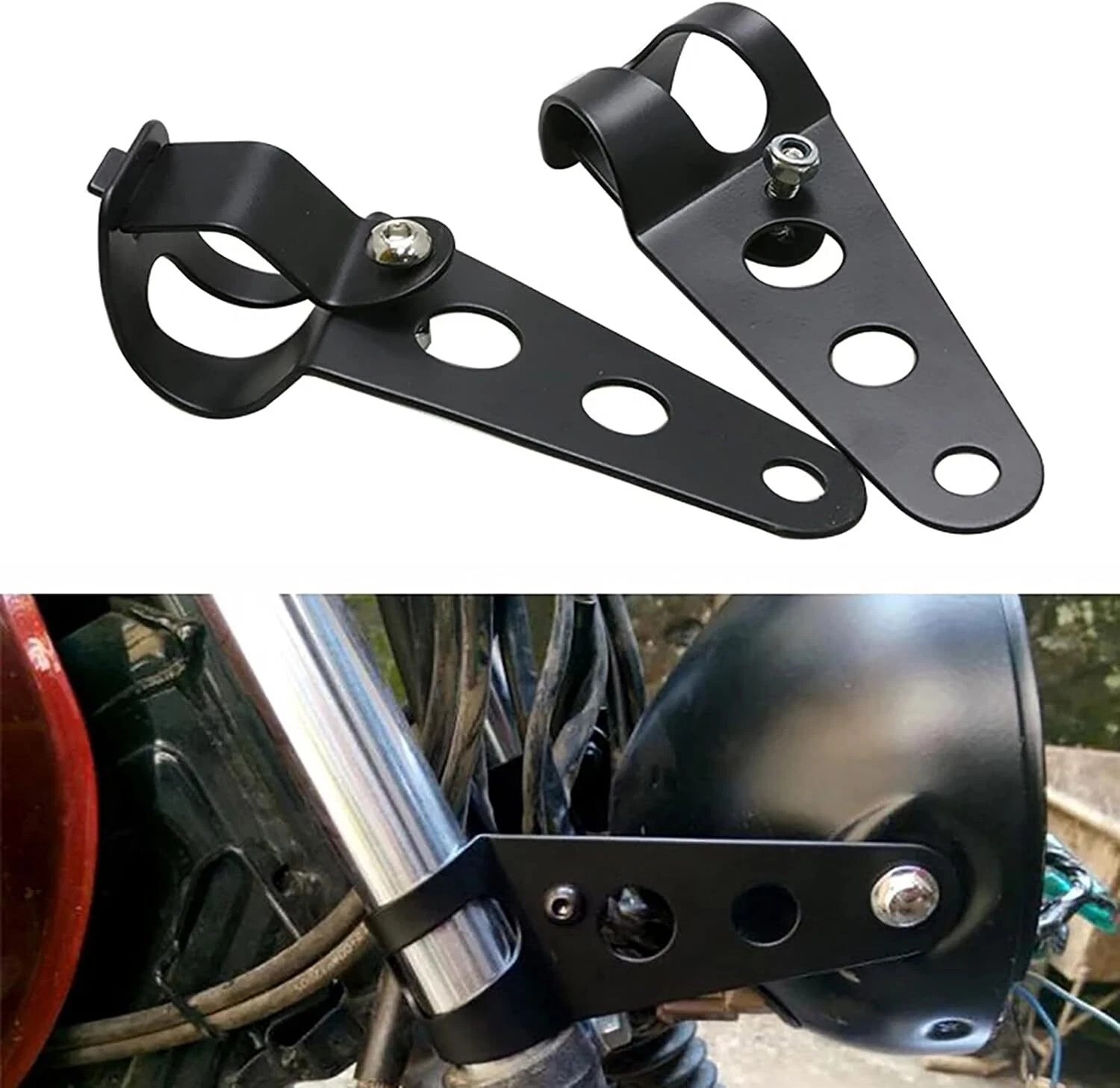 suport far universal rotund motociclete furca moto naked cafe racer bobber chopper stunt 28-34mm
